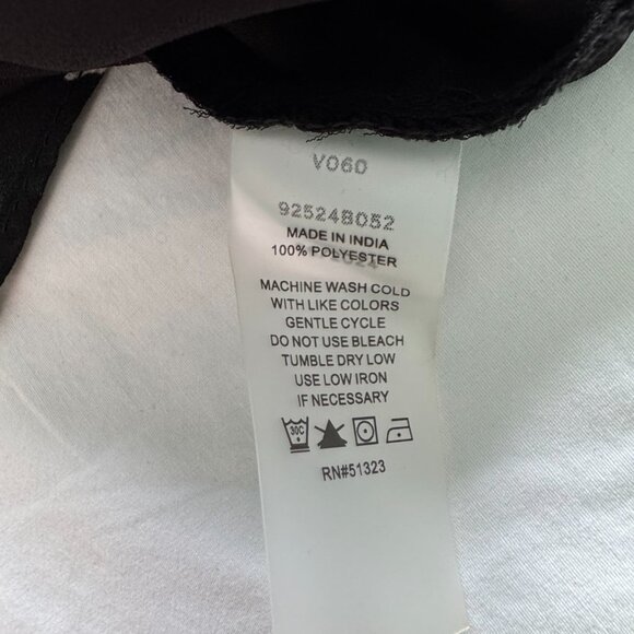 Vince Camuto Printed Puff-Sleeve Blouse - Size 1X – Black & White - 0134 - Picture 7 of 9